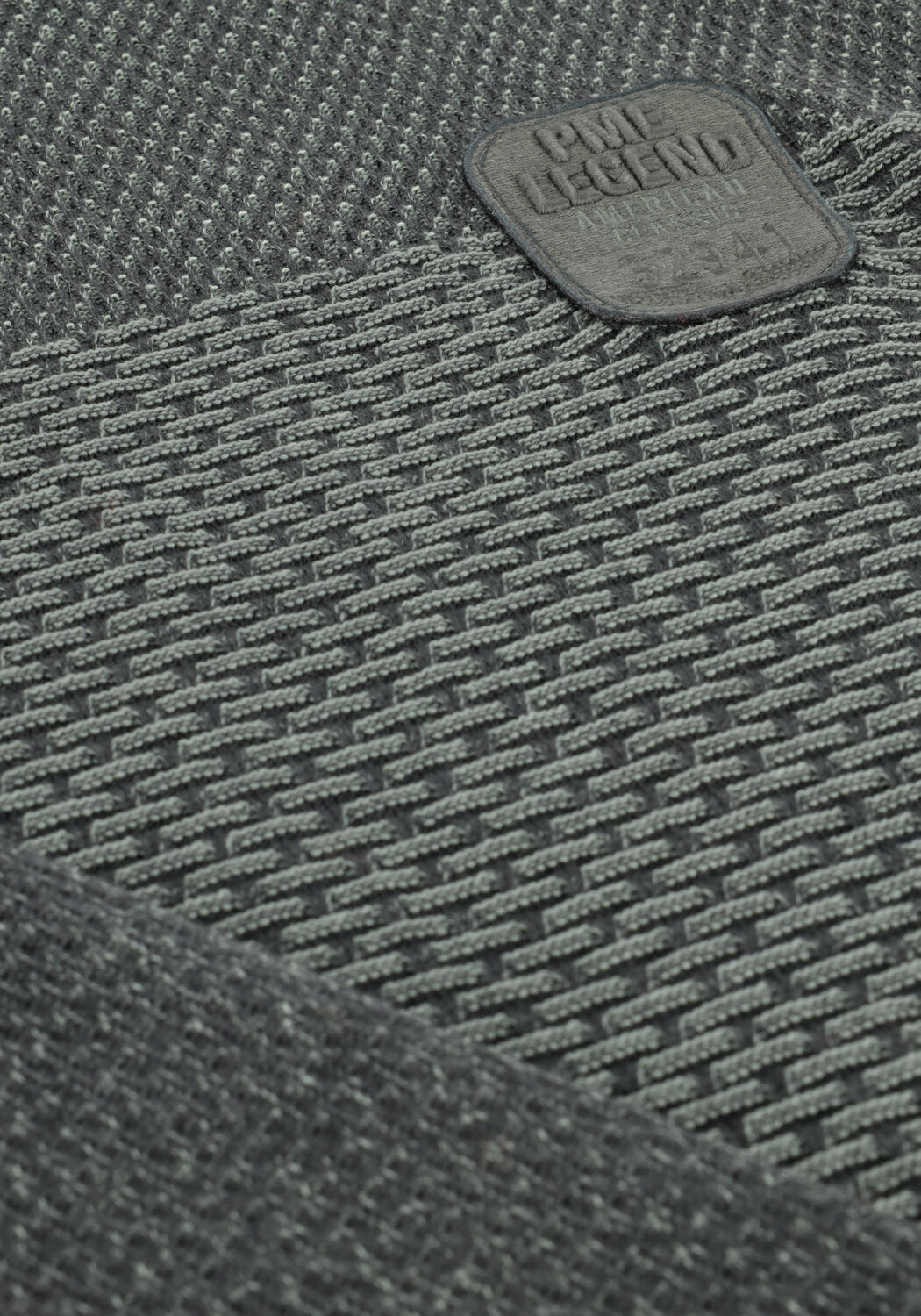 Gr&uuml;ne PME LEGEND Pullover R-NECK COTTON PLATED - large