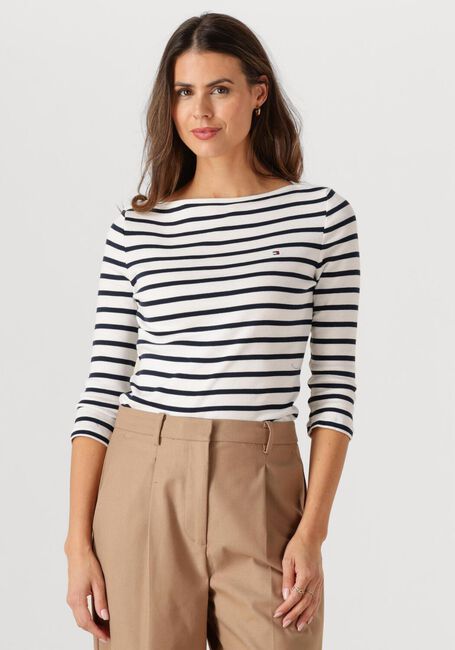 Mehrfarbige/Bunte TOMMY HILFIGER Top SLIM CODY BOAT-NK 3/4SLV - large