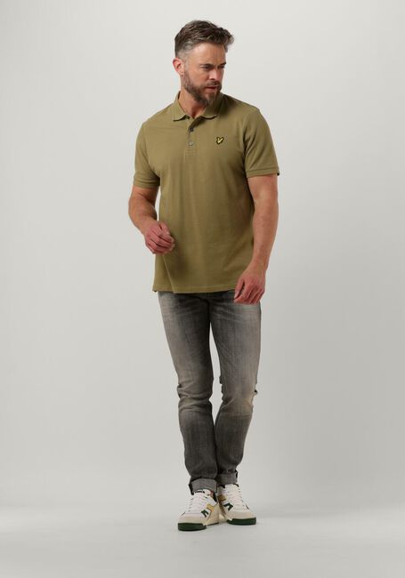 Olive LYLE & SCOTT Polo-Shirt CREST TIPPED POLO SHIRT - large