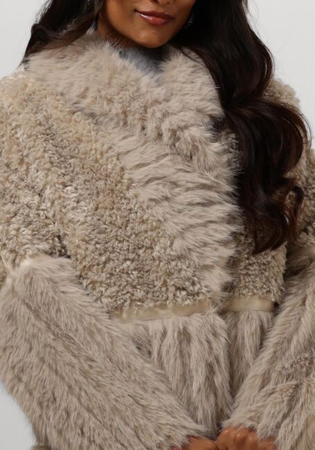 Ecru BEAUMONT Fake-Fur-Jack KAIA - large