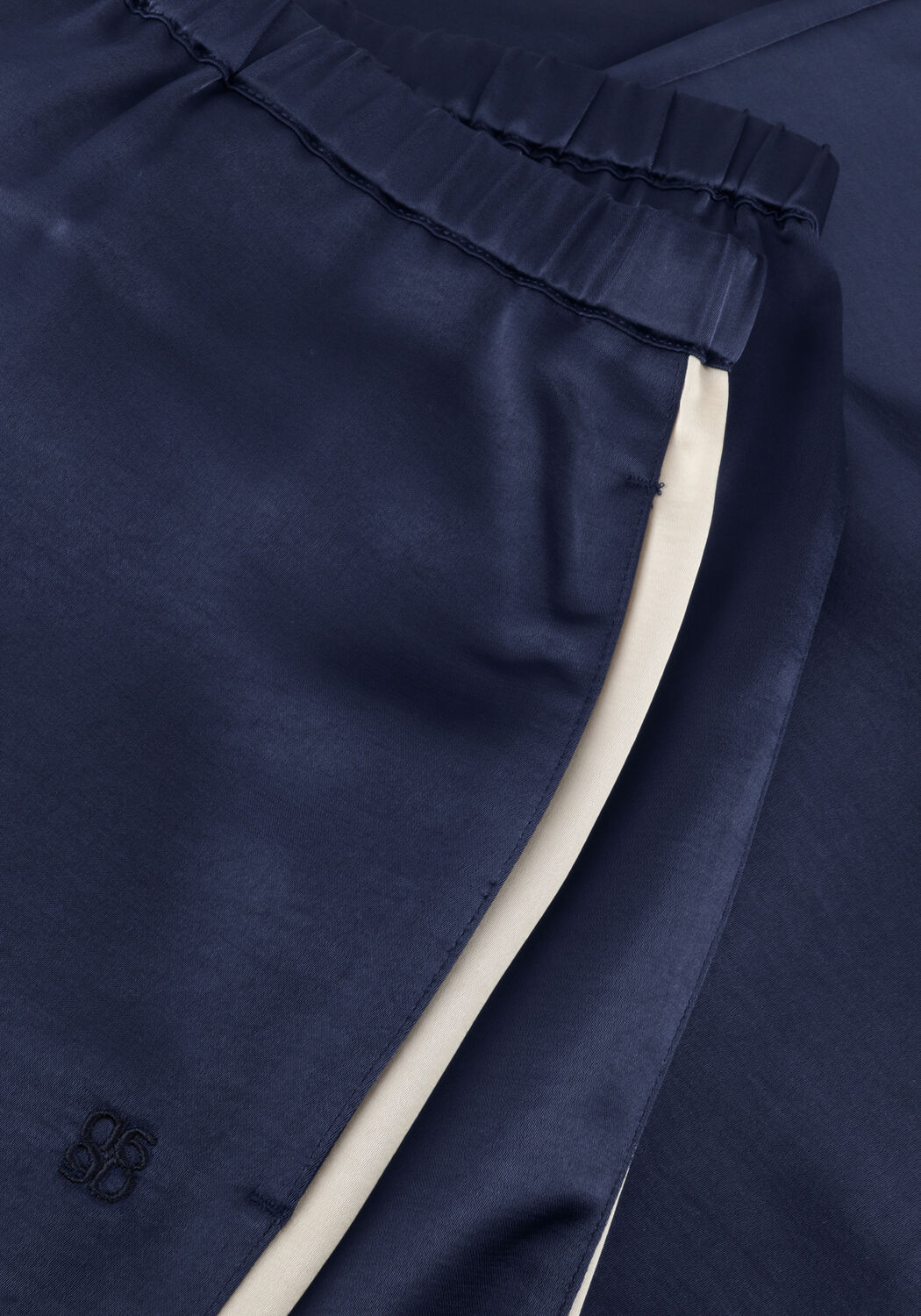 Dunkelblau DANTE6 Weite Hose DARE STRIPED SATIN PANTS - large