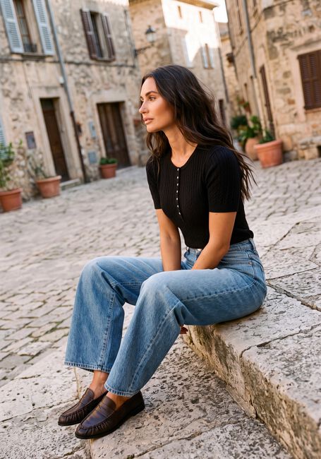 Braune COPENHAGEN MUSE Tops & T-shirts CMEADIE-PULLOVER - large