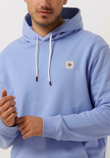 Blaue SCOTCH & SODA Sweatshirt ESSENTIAL LOGO BADGE HOODIE - large