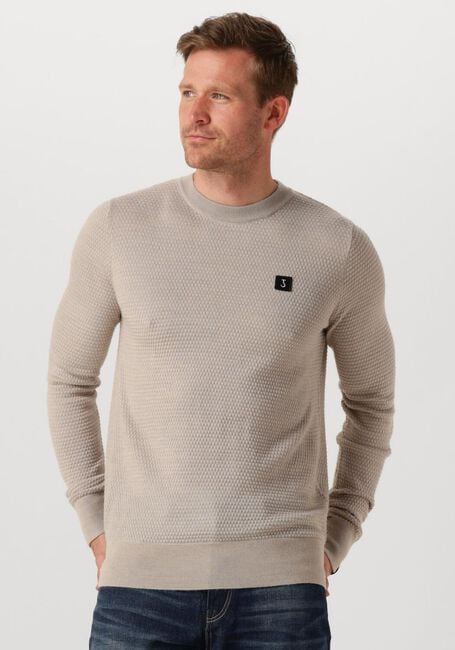 Beige BUTCHER OF BLUE Pullover STRUCTURE CREW - large