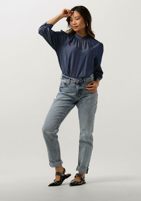 Blaue LEE Mom jeans RIDER JEANS WASHED IN LIGHT - large
