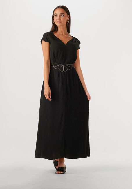 Schwarze LOUIZON Maxikleid FAYENCE - large
