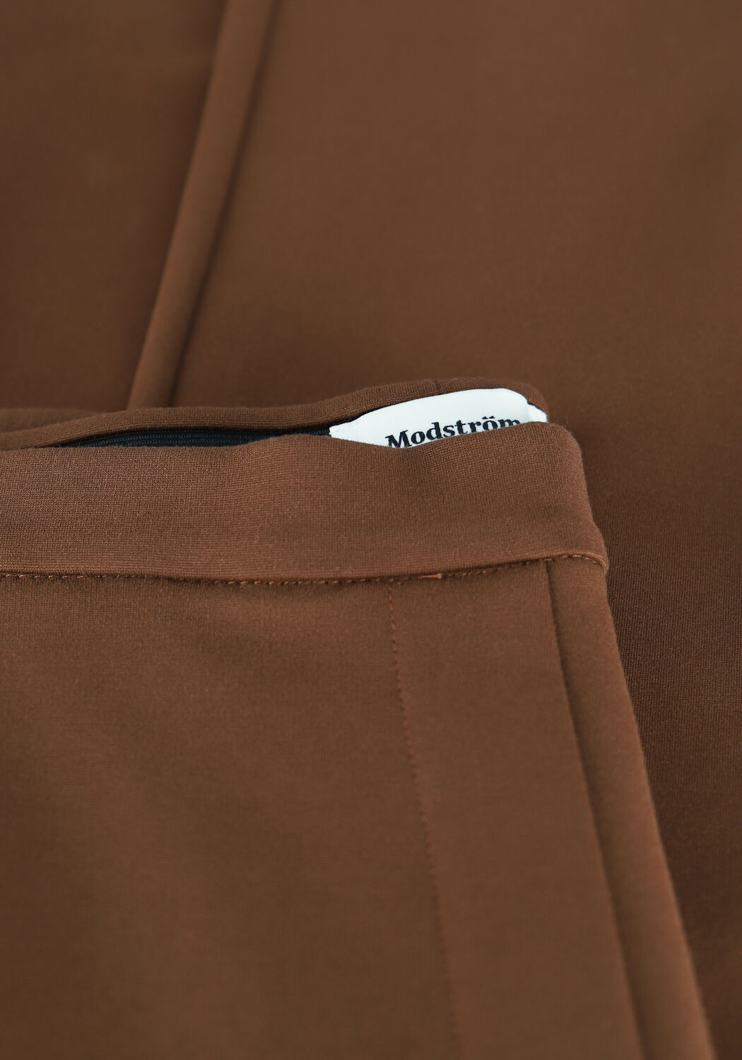 Braune MODSTR&Ouml;M Schlaghose TANNY FLARE PANTS - large