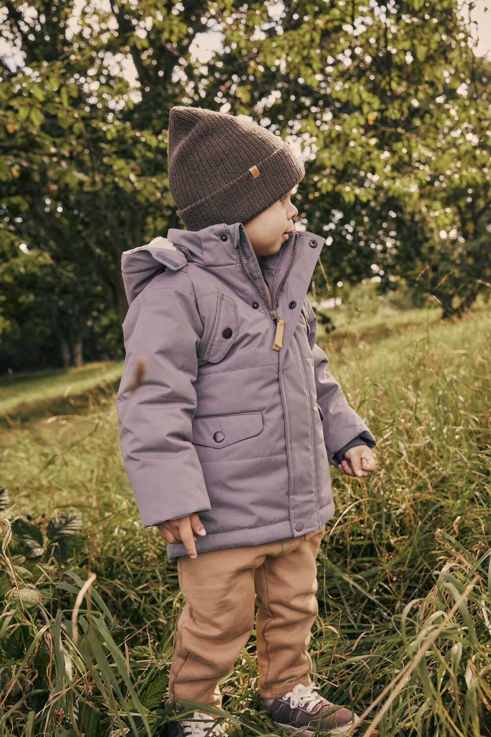 Graue LIL' ATELIER Parkas NMMGODO PADDED LONG JACKET  LIL - large