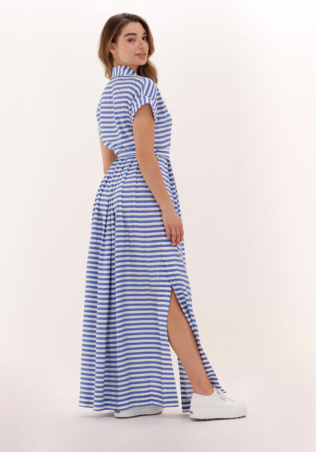 Blaue VANILIA Maxikleid BUTTON LONG DRESS - large