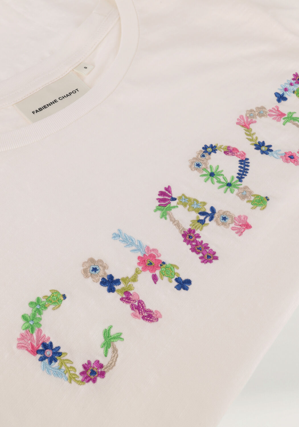 Nicht-gerade weiss FABIENNE CHAPOT T-shirt FLOWER CHAPOT T-SHIRT 301 - large