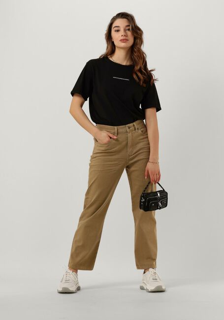 Schwarze MSCH COPENHAGEN T-shirt TERINA ORGANIC SMALL LOGO TEE - large