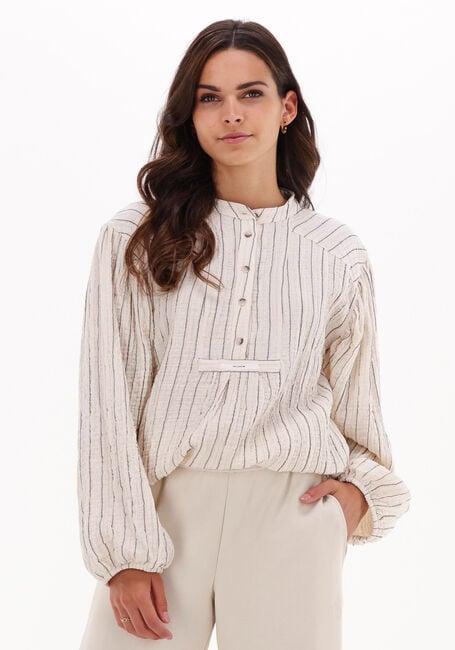 Ecru 10DAYS Blusen OVERSIZED SHIRT LUREX - large