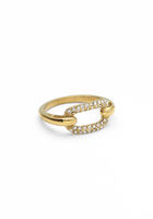 Goldfarbene NOTRE-V Ring OMFW22-014
