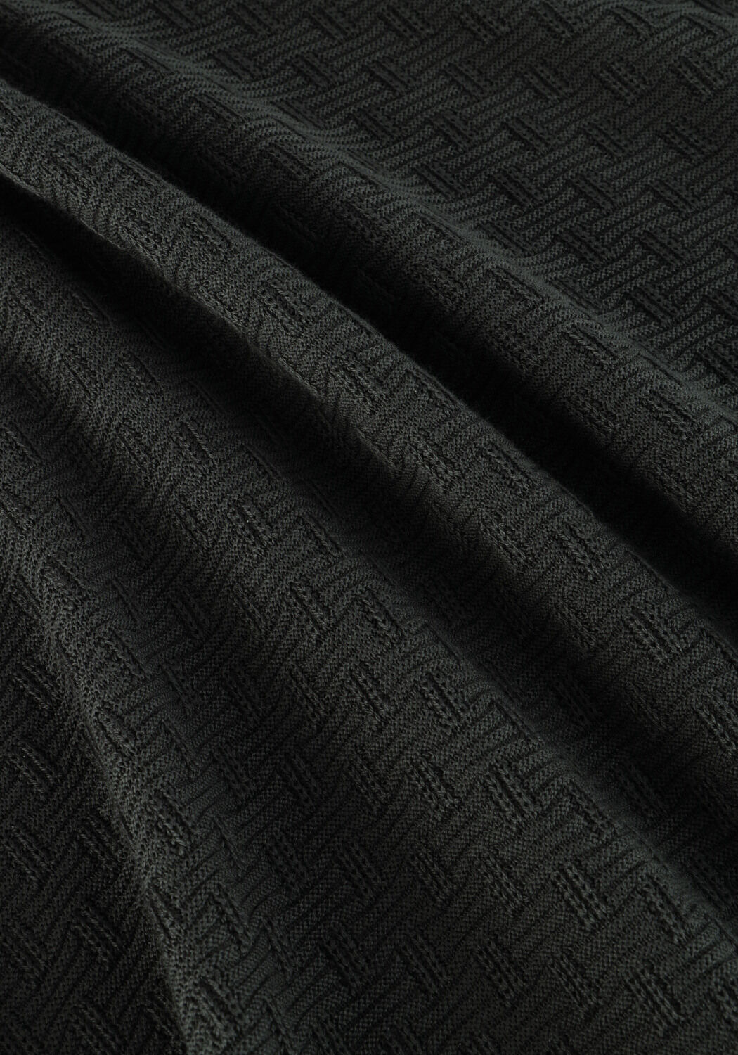 Gr&uuml;ne CAST IRON Polo-Shirt LONG SLEEVE POLO COTTON MODAL - large