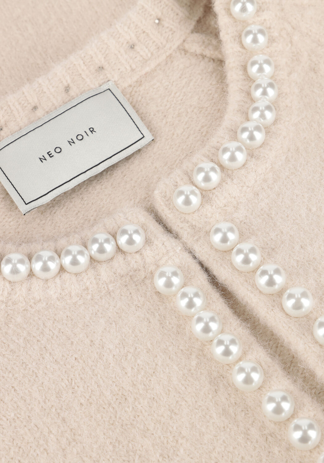 Creme NEO NOIR Strickjacke LILLY PEARL KNIT CARDIGAN - large