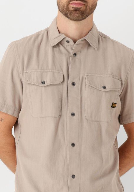Taupe G-STAR RAW Casual-Oberhemd MARINE SLIM SHIRT S\S - large