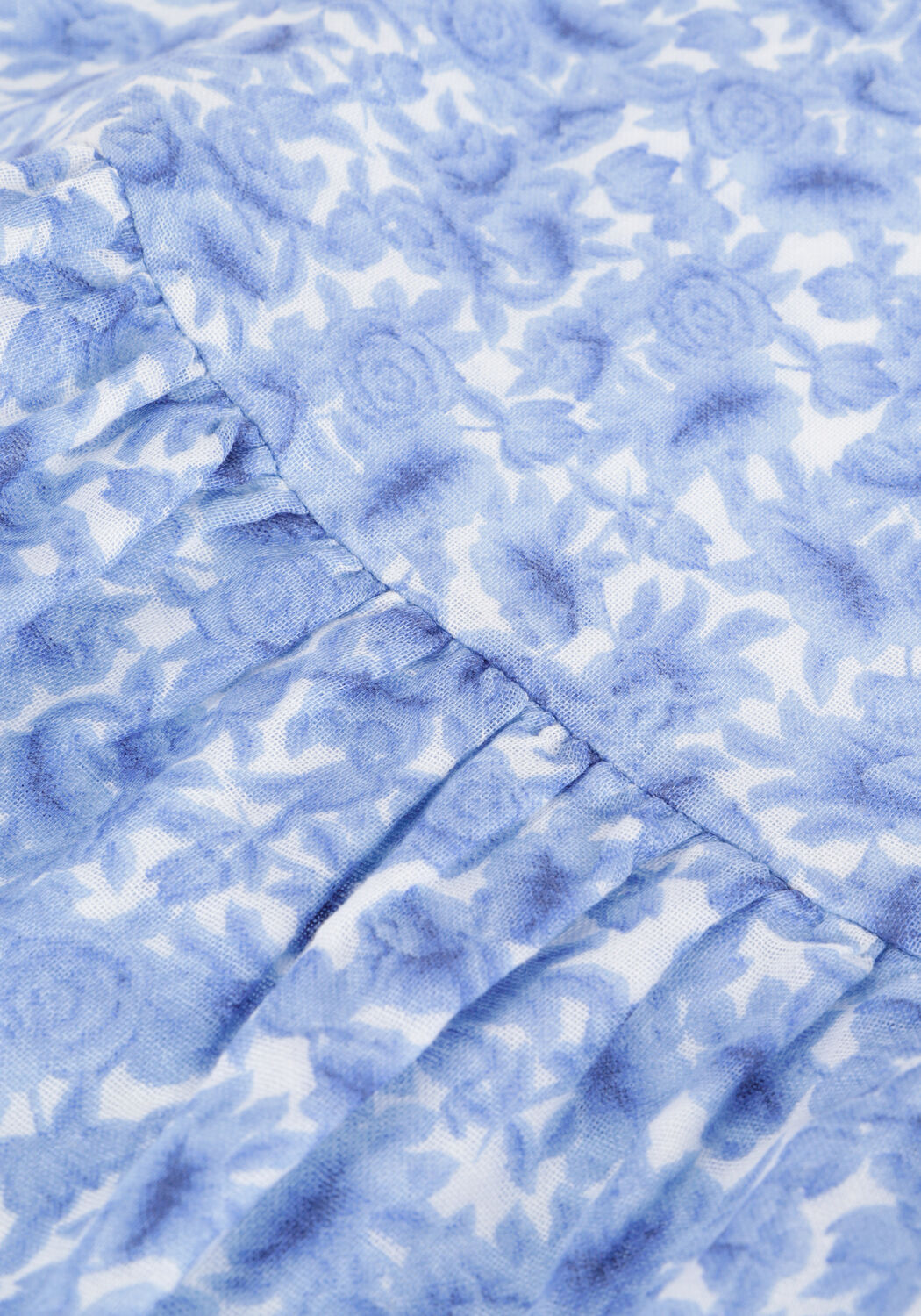 Blaue NA-KD Minirock ORGANIC FRILL MINI SKIRT - large