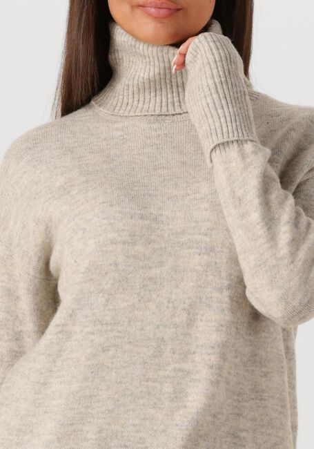 Ecru WITHBLACK Pullover WBLALVA LONG ROLL NECK SWEATER - large