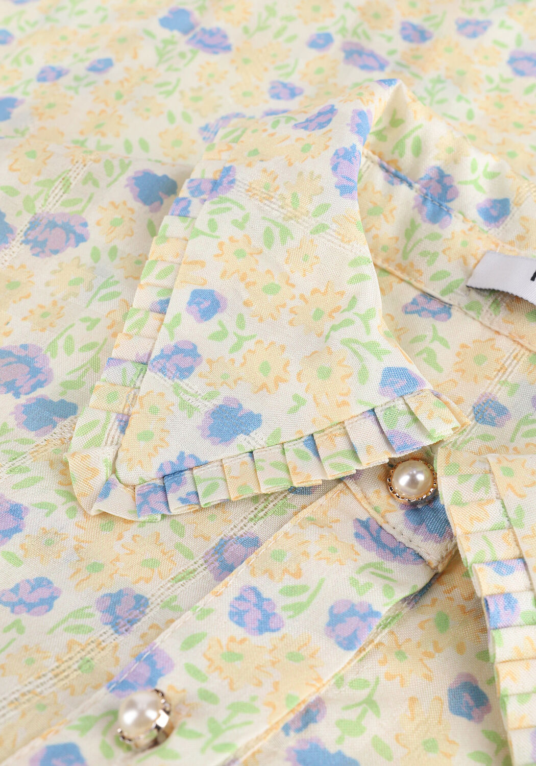 Gelbe NA-KD Blusen BUTTON UP COLLAR BLOUSE - large