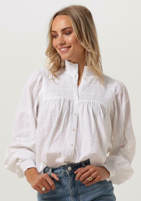 Weiße RUBY TUESDAY Blusen KAYA COLL SMOCK AND PINTUCK BLOUSE - large