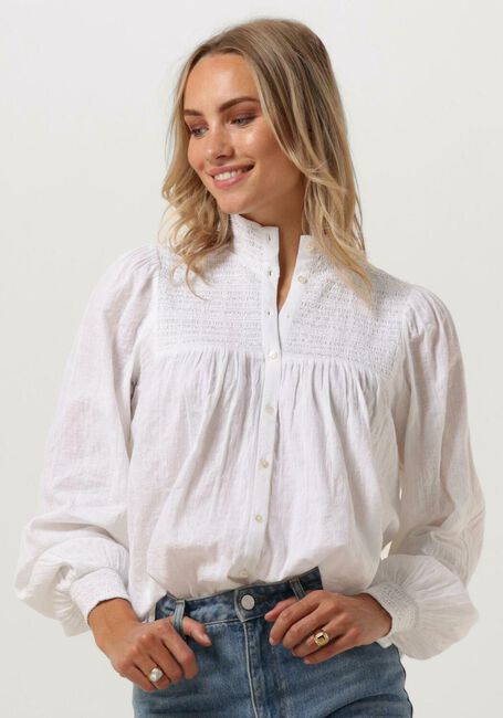 Weiße RUBY TUESDAY Bluse KAYA COLL SMOCK AND PINTUCK BLOUSE - large