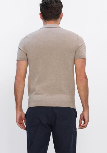 Beige SELECTED MEN Polo-Shirt SLHBERG SS KNIT POLO NOOS - large