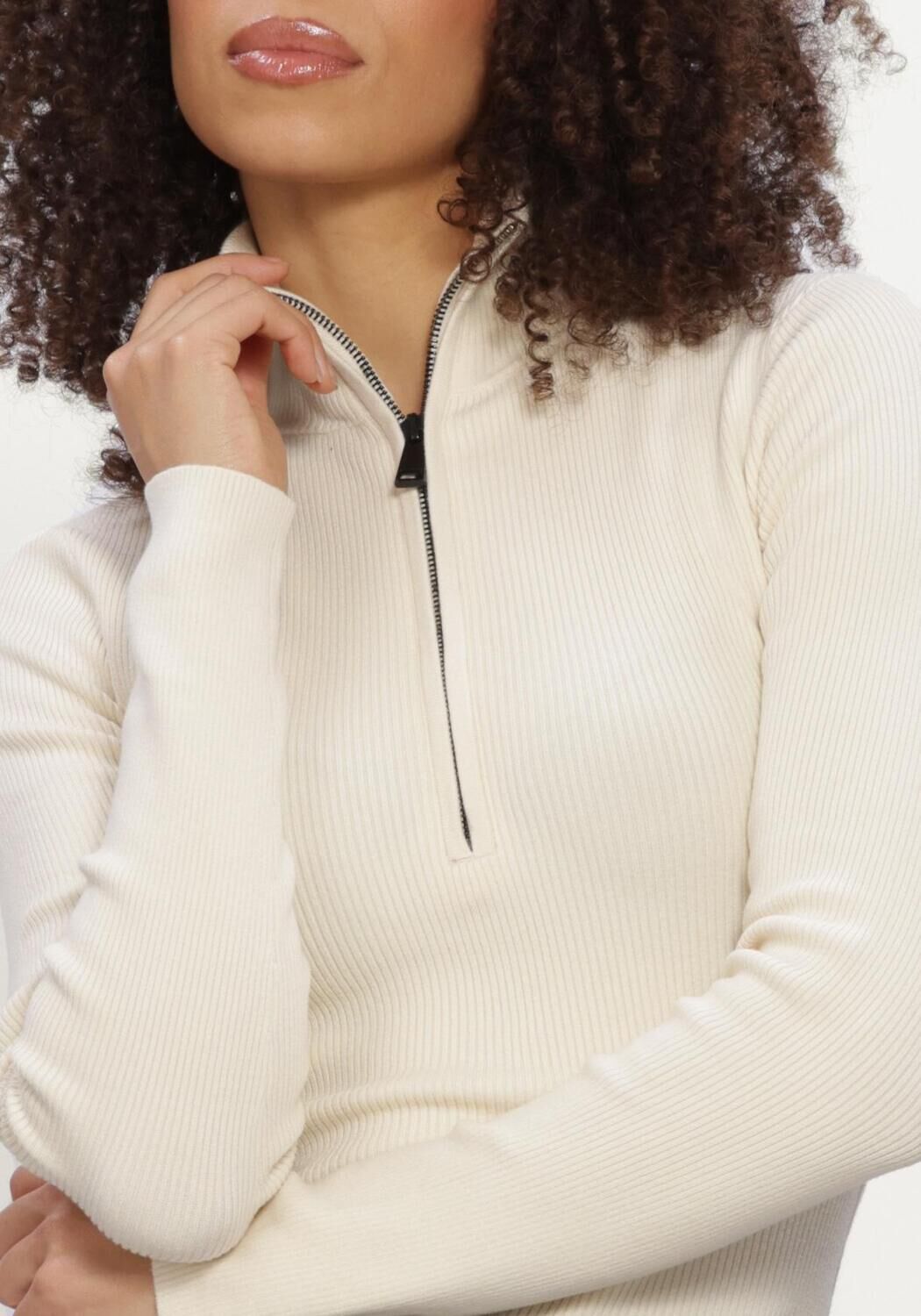 Creme AIRFORCE Pullover RUBY RIBBED PULLY - large