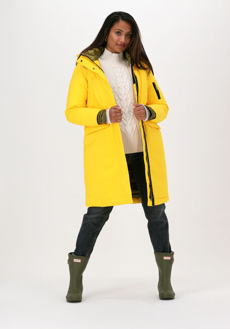 Gelbe NATIONAL GEOGRAPHIC Parkas HOODED COAT WOMEN - large