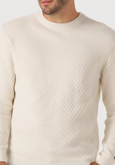 Ecru CAST IRON Pullover REGULAR FIT COTTON STRETCH STRUCTURE - large