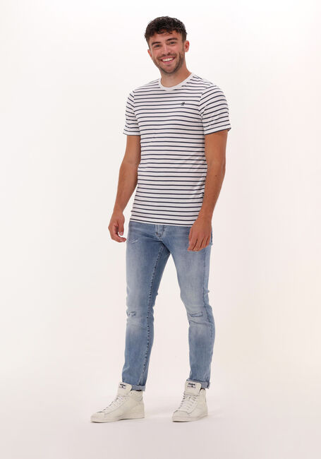 Graue G-STAR RAW T-shirt STRIPE SLIM R T - large