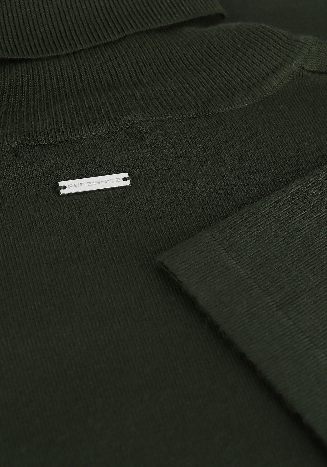 Dunkelgr&uuml;n PUREWHITE Rollkragenpullover ESSENTIAL KNIT TURTLENECK - large