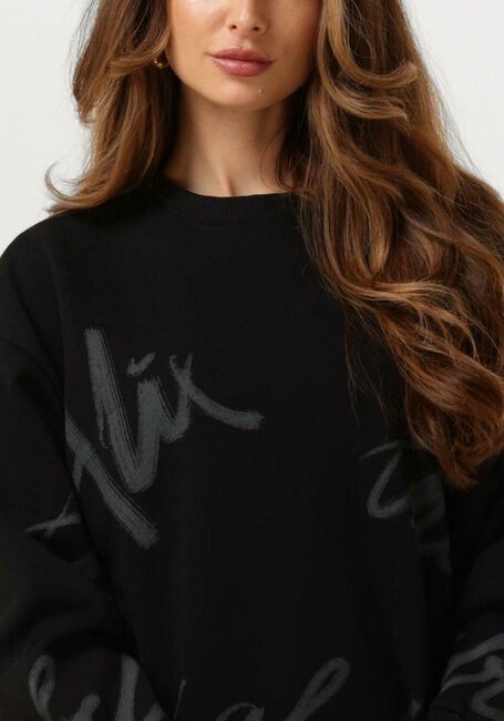 Schwarze ALIX THE LABEL Pullover PAINTED SWEATER - large