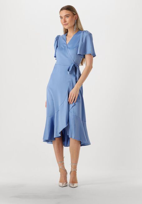 Hellblau Y.A.S. Midikleid YASTHEA MIDI WRAP DRESS - large