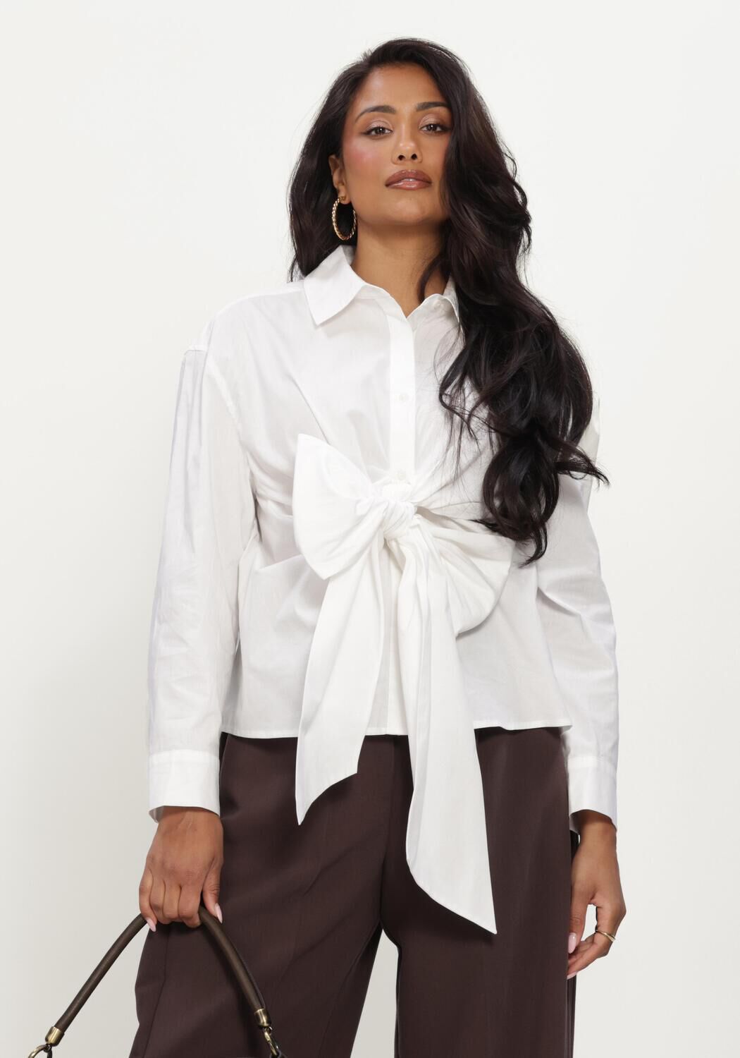 Wei&szlig;e CO'COUTURE Blusen HALENCC TIE SHIRT - large
