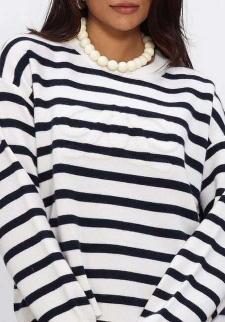 Dunkelblau DANTE6 Sweatshirt TWIXA STRIPE 3D LOGO SWEATER - large