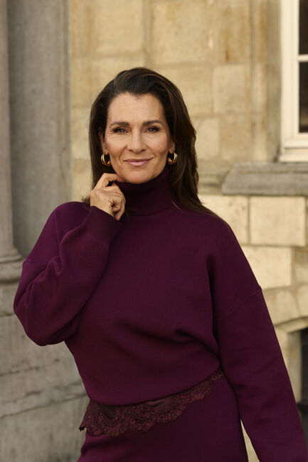 Bordeaux OMODA ATELIER Pullover OM-DANA X QUINTY - large