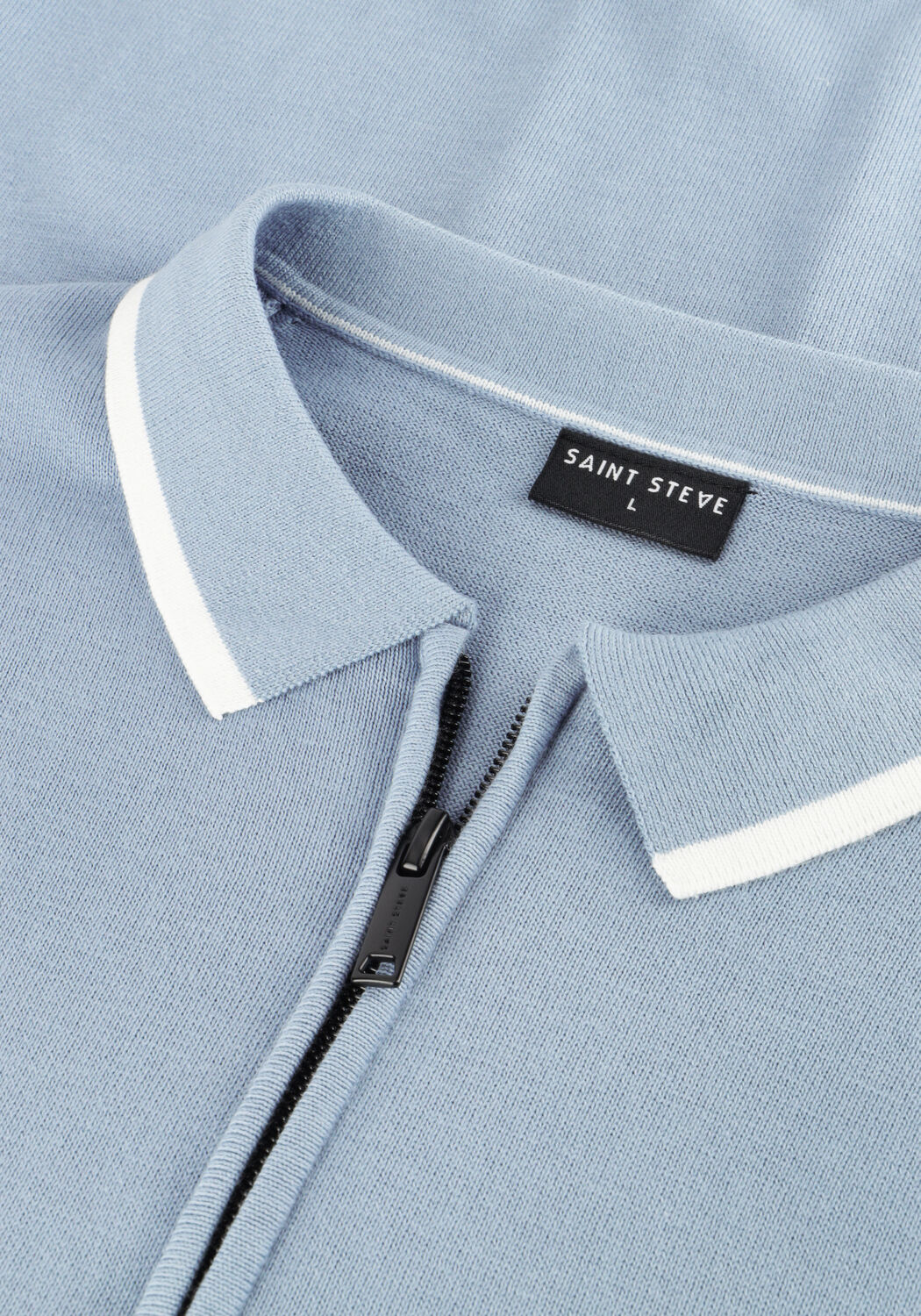 Blaue SAINT STEVE Polo-Shirt SIEM - large