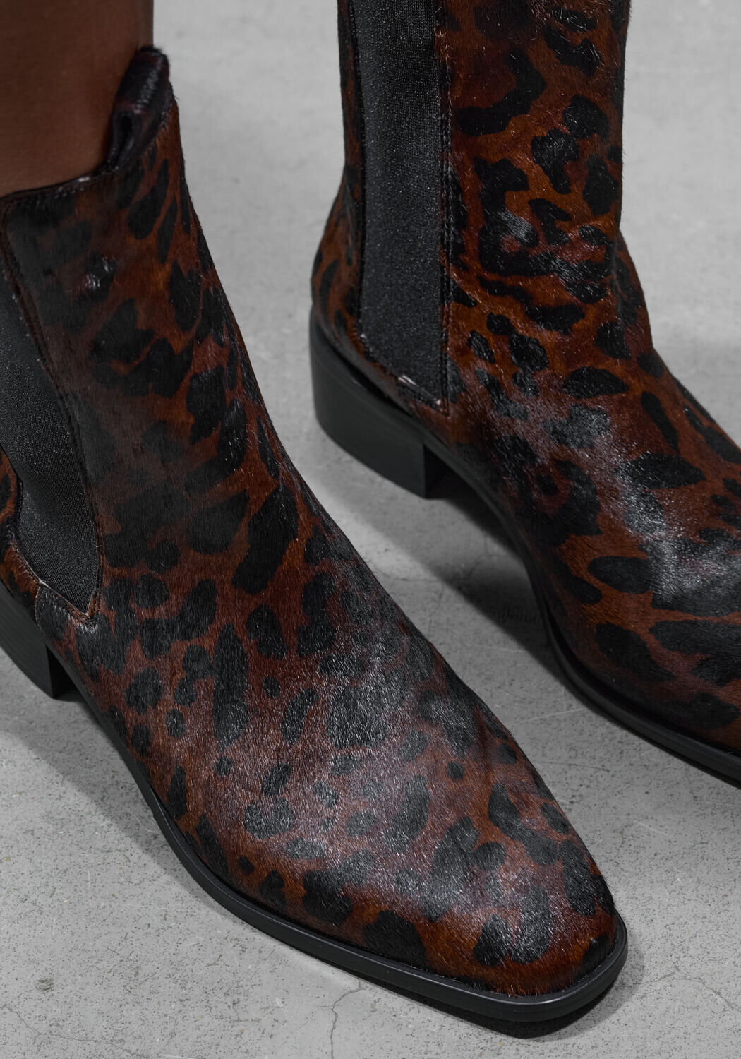 Braune STEFANO LAURAN Chelsea Boots BOTIN PLANO - large