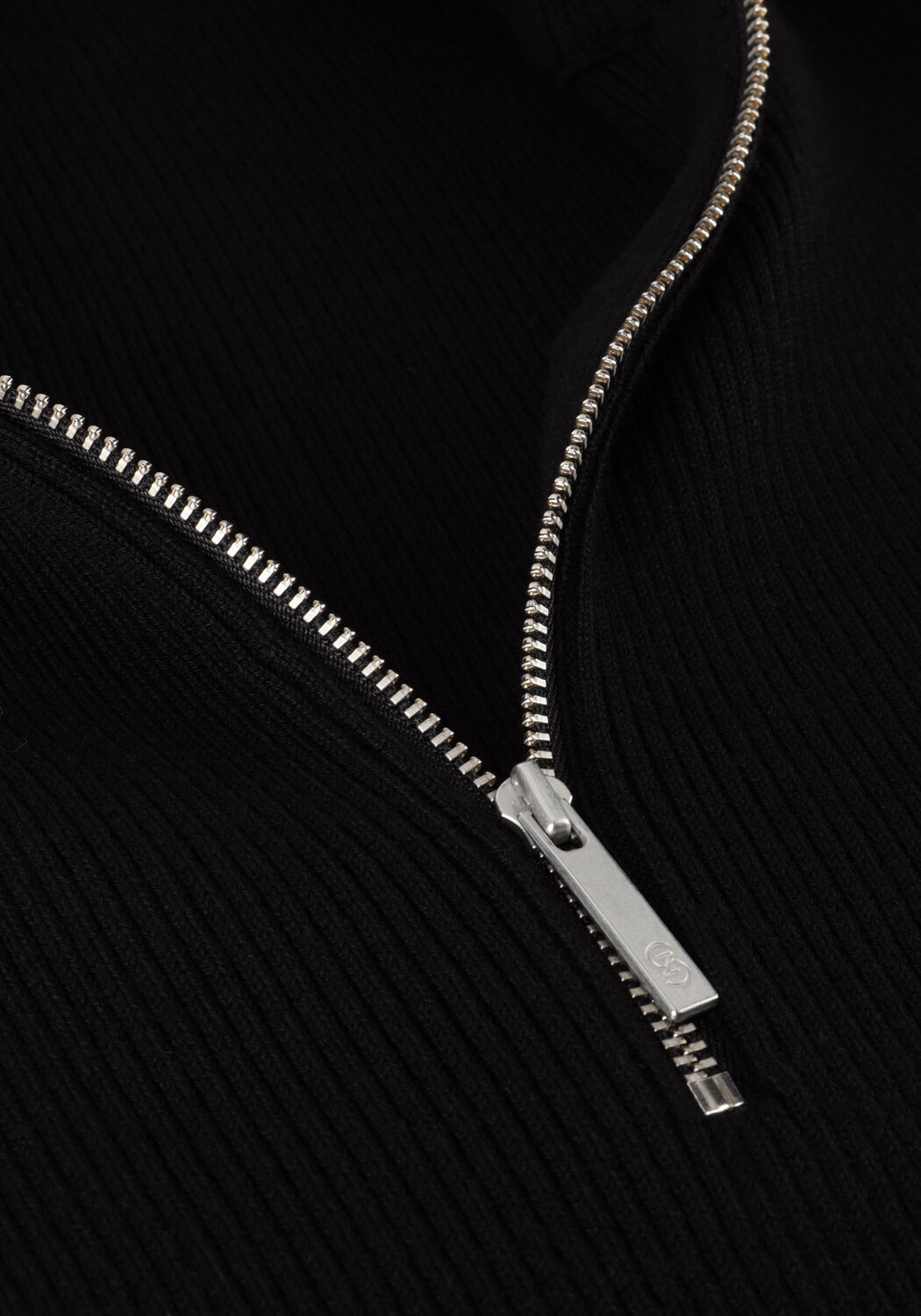 Schwarze GESTUZ Pullover YASMIAGZ ZIPPER PULLOVER - large