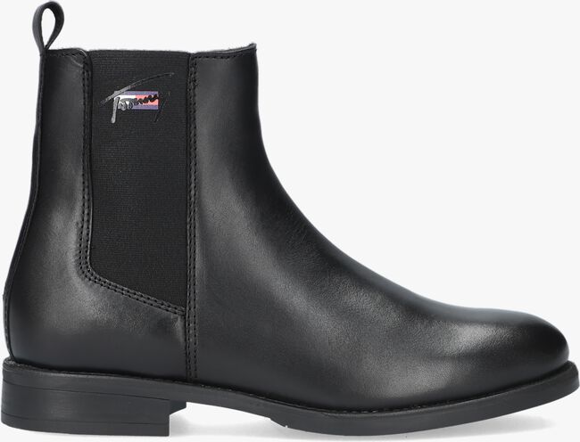 Schwarze TOMMY HILFIGER Chelsea Boots ESSENTIALS LEATHER - large