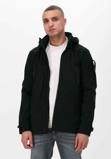 Schwarze PME LEGEND Regenjacke SEMI LONG JACKET SUCCESSOR SOFT SHELL - large