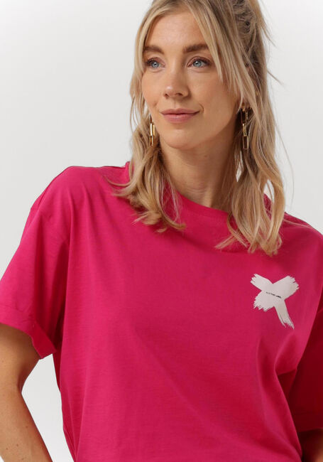 Fuchsie ALIX THE LABEL T-shirt LADIES KNITTED X T-SHIRT - large