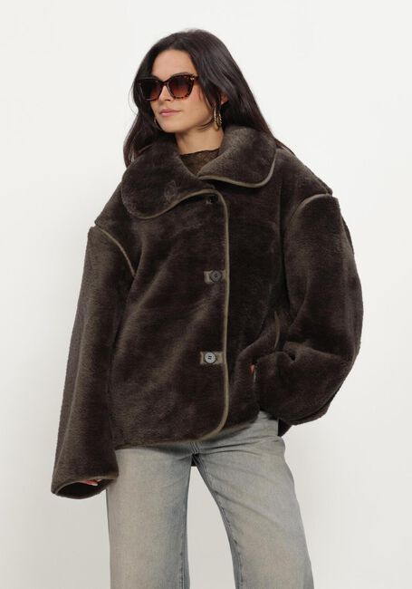 Gr&uuml;ne GRACE & MILA Teddy-Jacke COAT - large