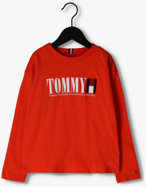 Orangene TOMMY HILFIGER  TOMMY GRAPHIC TEE L/S - large