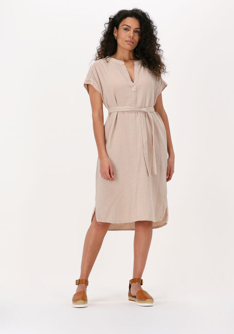 Beige BY-BAR Midikleid STINA DOPPIA DRESS - large