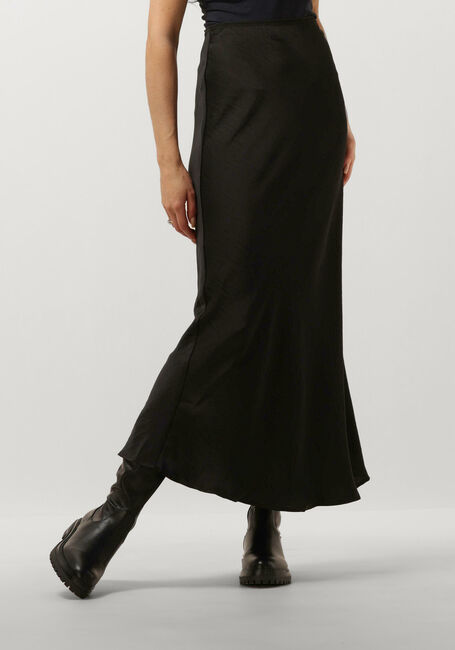 Schwarze NEO NOIR Maxirock VICKY HEAVY SATEEN SKIRT - large