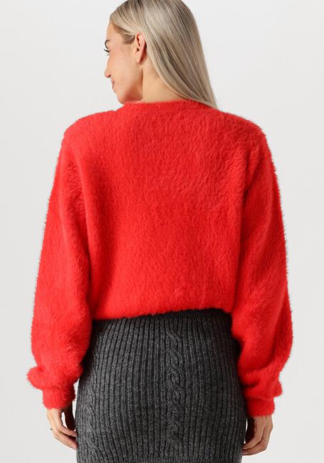 Rote ALIX THE LABEL Pullover LADIES KNITTED MOHAIR LOOK - large