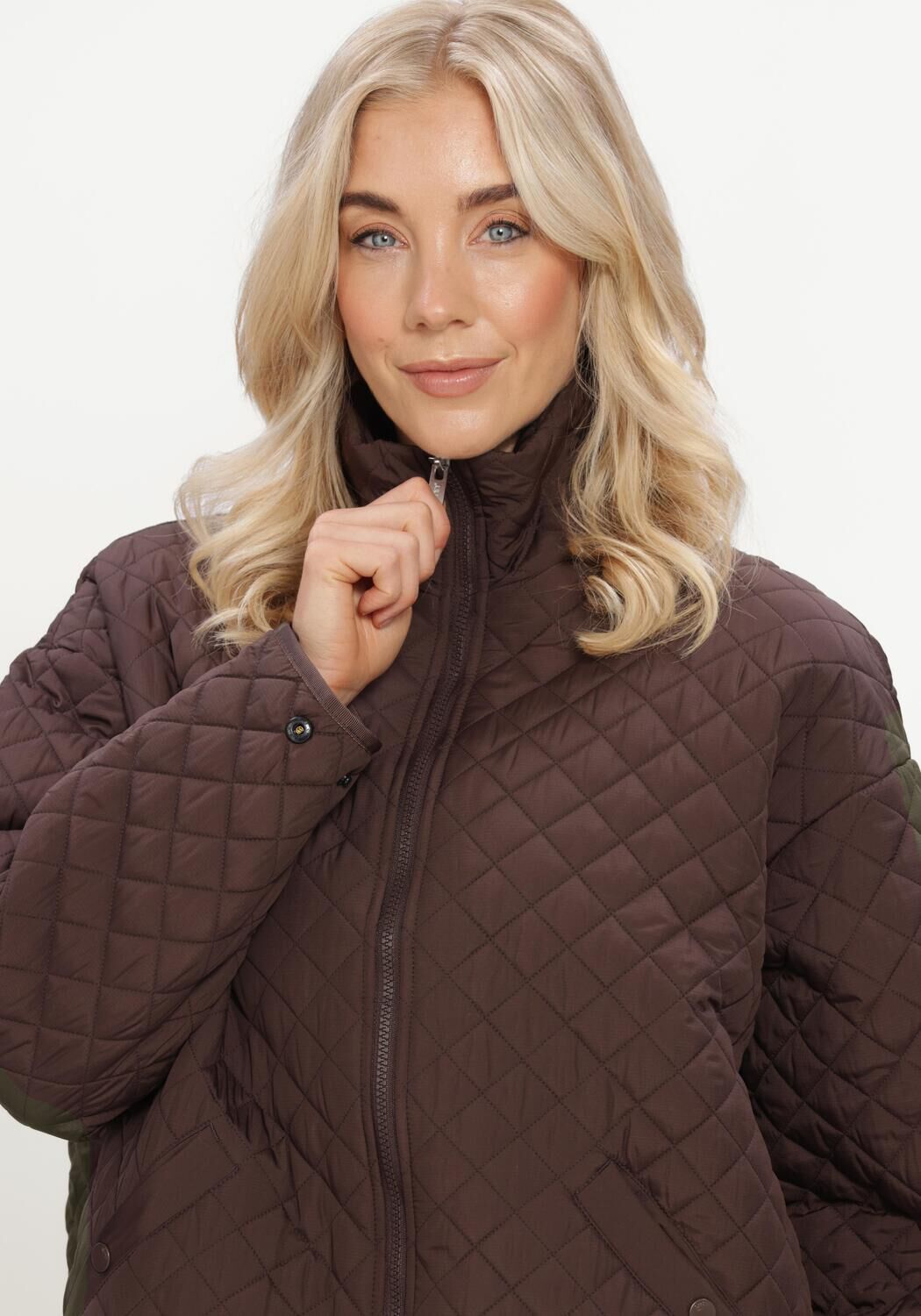 Braune AIM'N Wattierte Jack OVERSIZED QUILTED JACKET - large