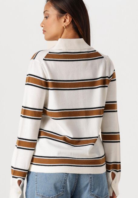 Creme SELECTED WOMEN Strickjacke SLFTHEA LS KNIT BUTTON COLLAR NECK - large