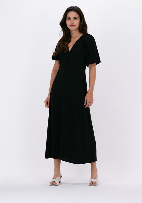 Schwarze NEO NOIR Maxikleid BOMBA SOLID DRESS - large